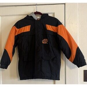 Vintage Oklahoma State Cowboys Starter Jacket Boys Med 10/12 Puff OSU Football